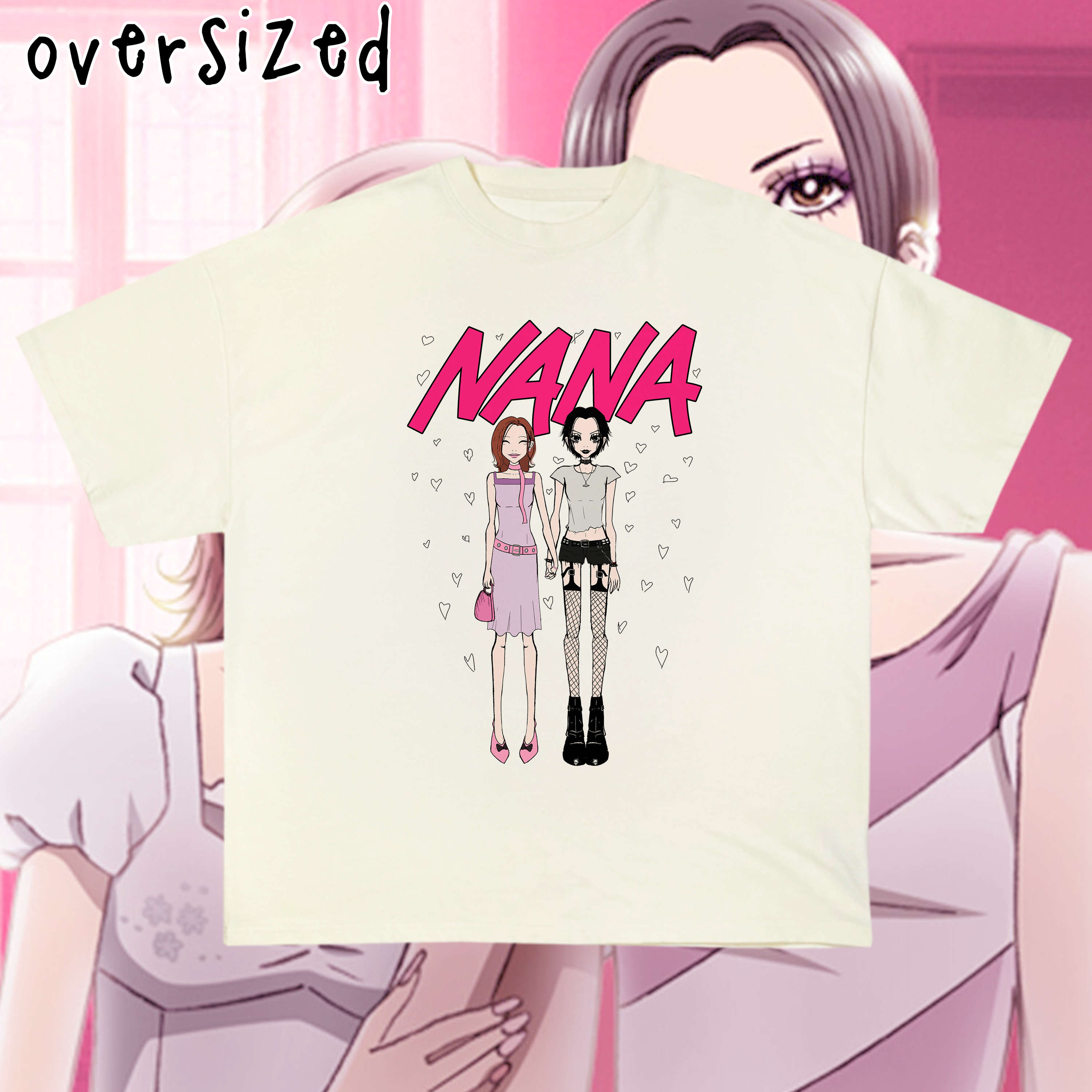 nana★ Camiseta Oversized Camiseta Oversized 'NANA' R$128,00 em MIGZO STORE