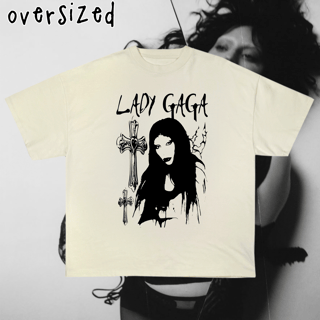 Nome do produto Camiseta Oversized Branca 'LADY GAGA'