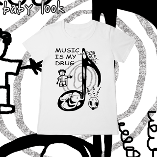 Nome do produto Baby Look 'MUSIC IS MY DRUG'