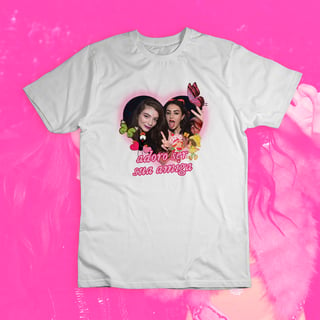 Camiseta 'LORDE & CHARLI XCX - ADORO SER SUA AMIGA'