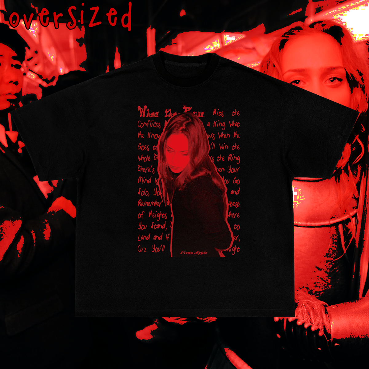 Nome do produto: Camiseta Oversized \'FIONA APPLE - WHEN THE PAWN\'