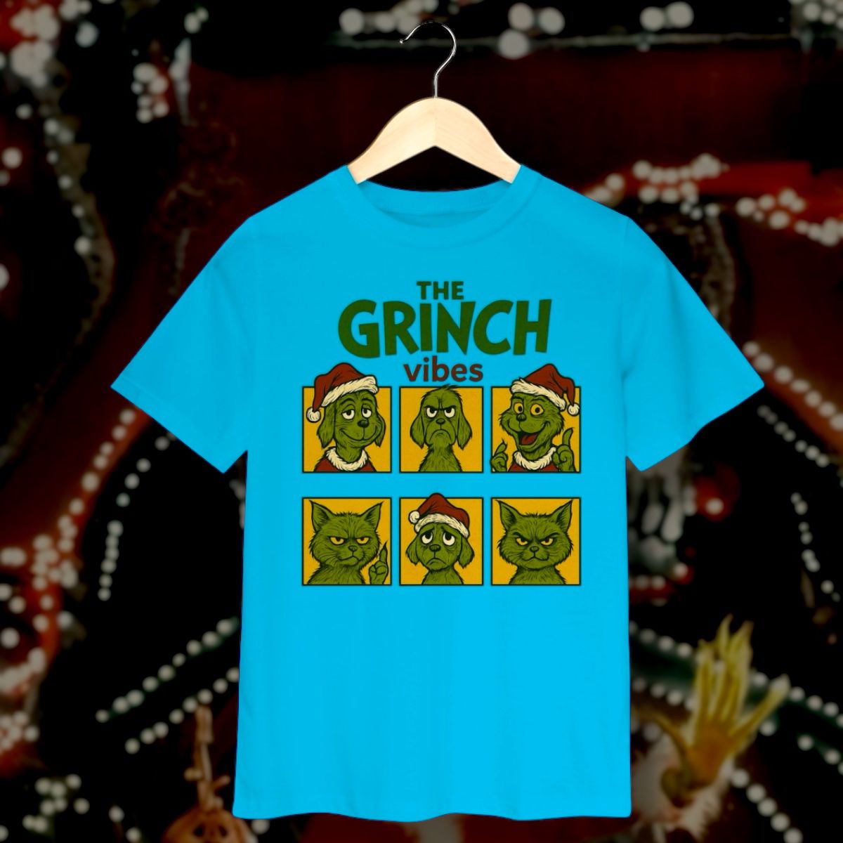 Nome do produto: t-shirt infantil • grinch vibes