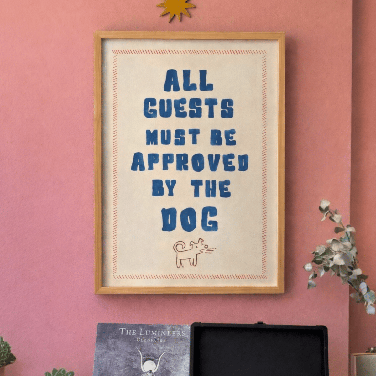 Nome do produto: quadro • visitantes? depende do cachorro