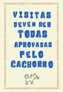 Nome do produto quadro • visitantes? depende do cachorro