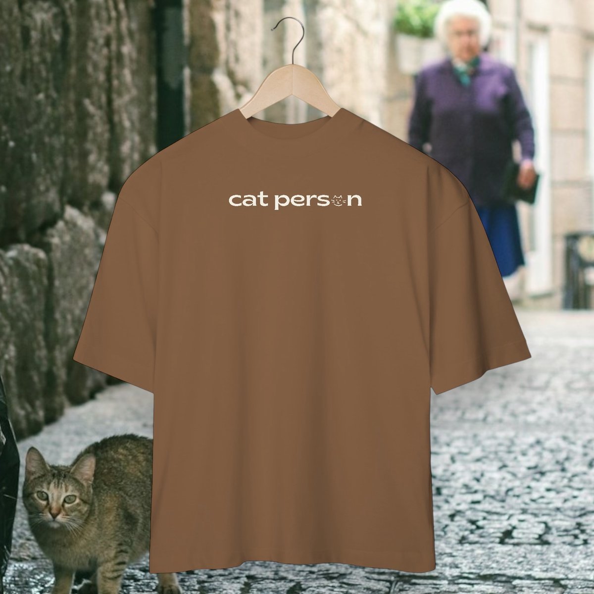 Nome do produto: oversized • cat person
