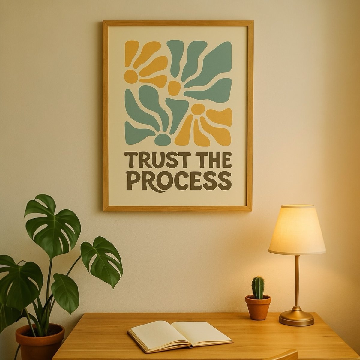 Nome do produto: quadro • trust the process