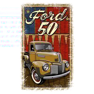 Nome do produto T-SHIRT OLD CARS FORD 50