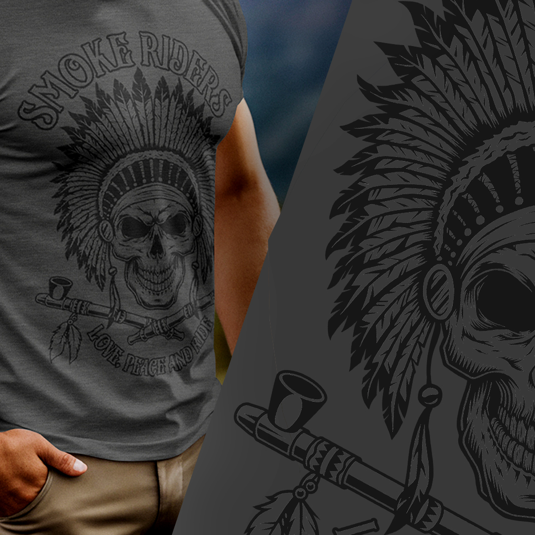 T-SHIRT ESTONADA SMOKE RIDERS CHUMBO