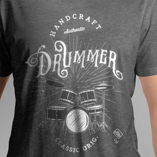 Nome do produto TSHIRT GARAGE BAND DRUMMER