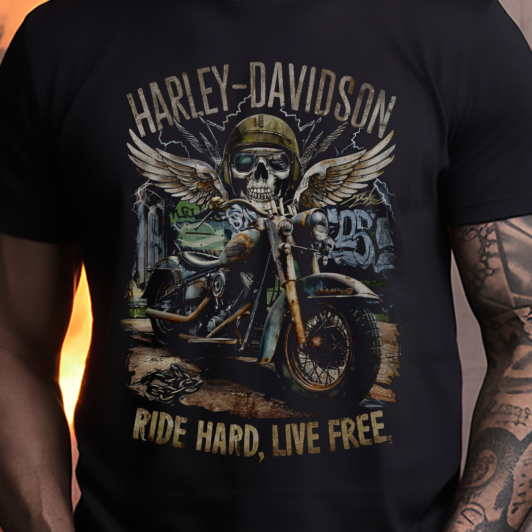 Nome do produto: T-SHIRT PRIME RIDE HARD LIVE FREE