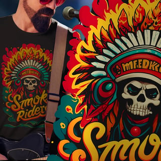 T-SHIRT QUALITY SMOKE RIDERS FIRE