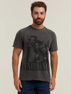 Nome do produto T-SHIRT ESTONADA NIRVANA