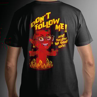 Nome do produto tshirt follow the right guy