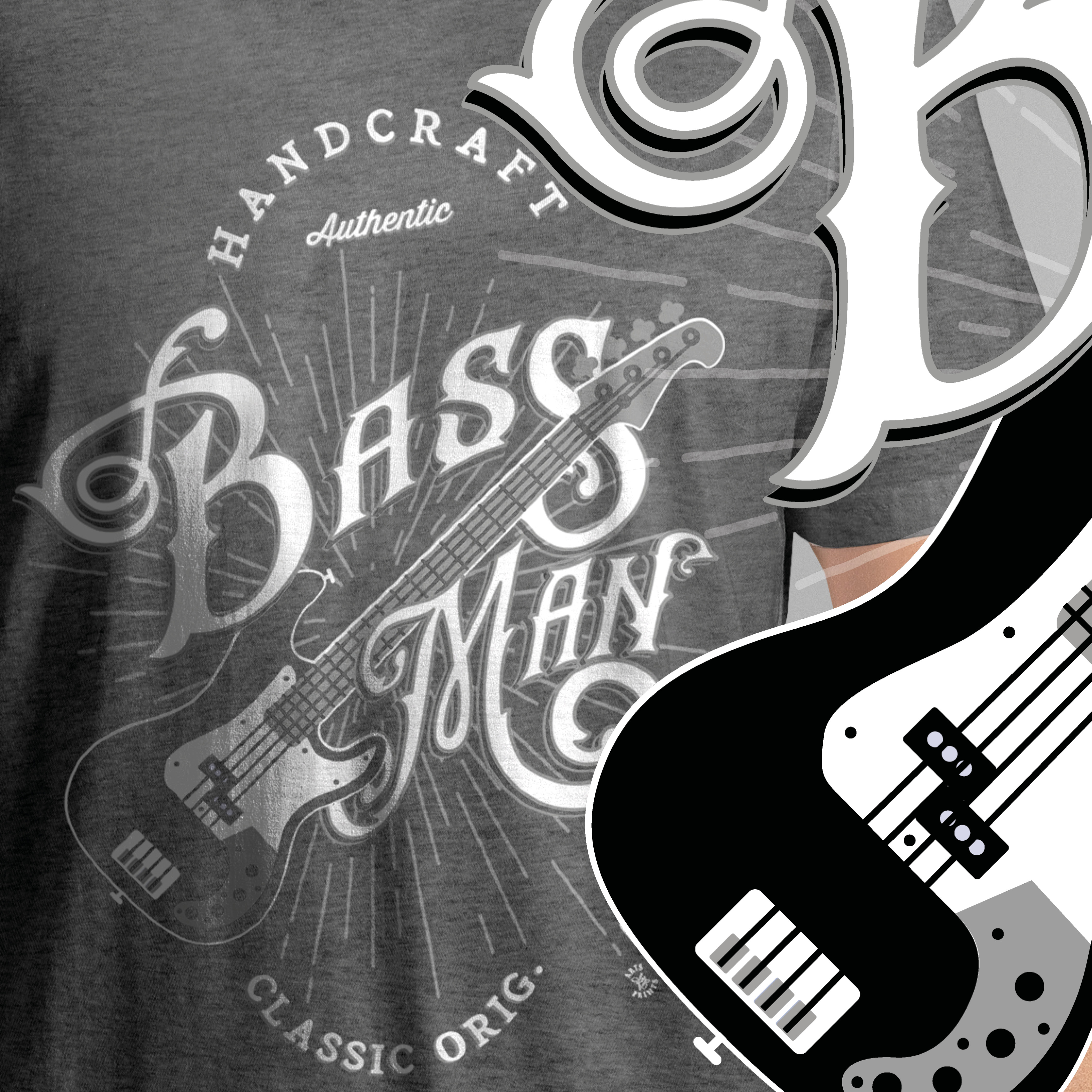 TSHIRT GARAGE BAND BASS