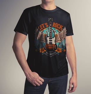 Nome do produto T-SHIRT LET'S ROCK