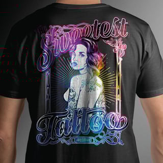 Nome do produto Tshirt Sweetest Tattoo purple