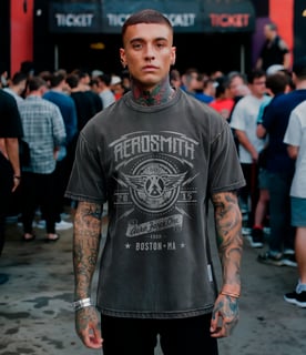 Nome do produto T-SHIRT ESTONADA AEROSMITH