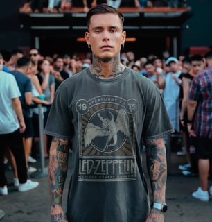Nome do produto T-SHIRT ESTONADA LED ZEPPELIN