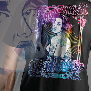 Tshirt Sweetest Tattoo purple