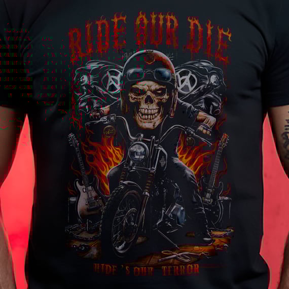 T-SHIRT PLUS SIZE RIDE OUR DIE