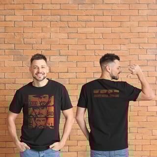 Nome do produto T-SHIRT QUALITY FILME O BOM, O MAU E O FEIO