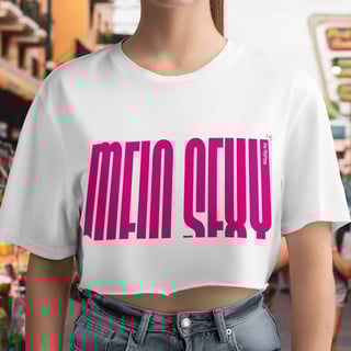 Nome do produto Tshirt Cropped MEIO SEXY