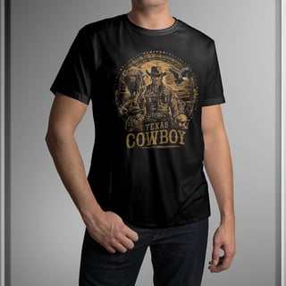 Nome do produto T-SHIRT PRIME TEXAS COMBOY OURO