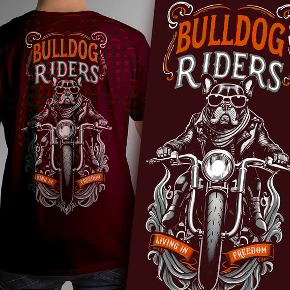 T-SHIRT BULLDOG RIDERS