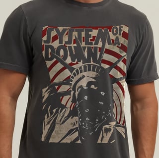 T-SHIRT ESTONADA SYSTEM OF A DOWN