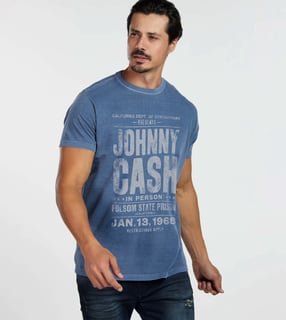 Nome do produto T-SHIRT ESTONADA JOHNNY CASH