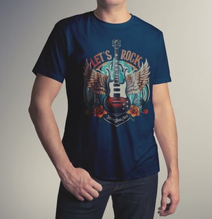 Nome do produto T-SHIRT LET'S ROCK