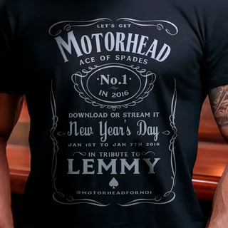 T-SHIRT QUALITY LEMMY