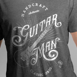 Nome do produto TSHIRT GARAGE BAND GUITAR MAN
