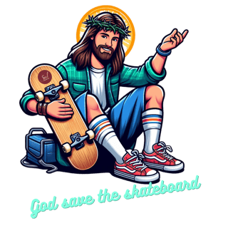 Nome do produto God Save the Skateboard (Unisex)