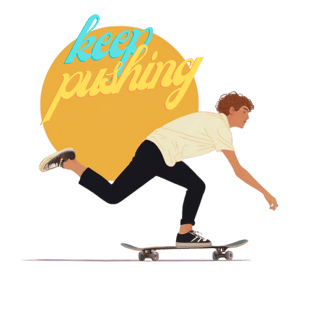 Nome do produto Keep Pushing (Unisex)