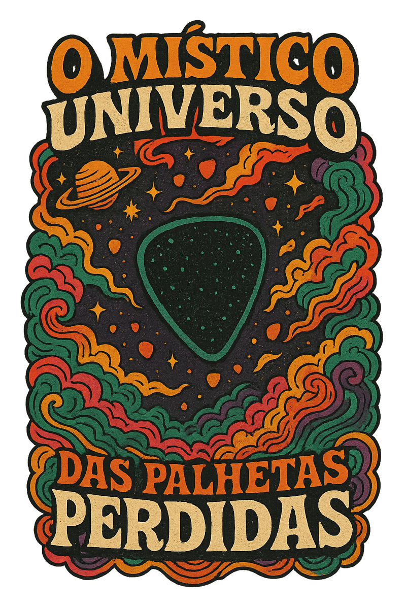 Nome do produto: O Místico Universo das Palhetas Perdidas (camiseta unisex)