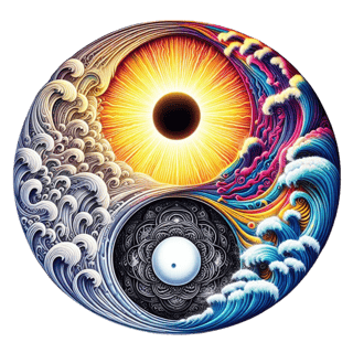 Nome do produto Luz & Sombra (Yin Yang) - Unisex