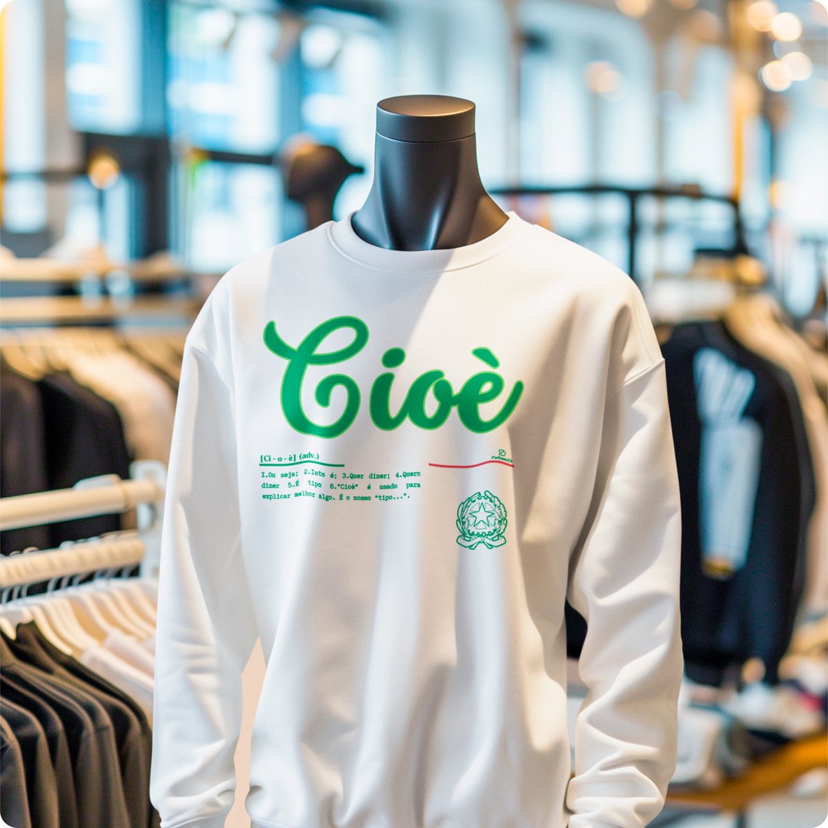 Nome do produto: Moletom Italiano Cioè