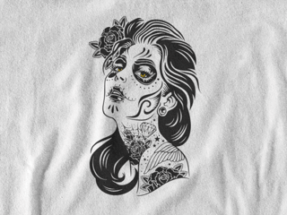 Nome do produto Camiseta Dizbocado Corte Regular - Caveira Mexicana