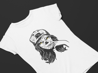 Nome do produto Camiseta Dizbocado Corte BabyLook - Caveira mexicana cap