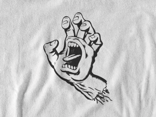 Nome do produto Camiseta Dizbocado Corte Regular - Mão Monstro DIscreta