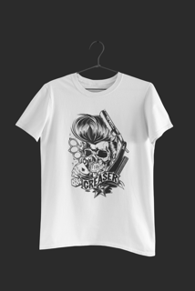 Nome do produto Camiseta Dizbocado Corte Regular - Elvis Caveira