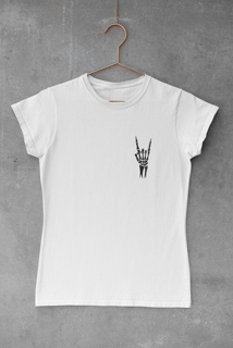Nome do produto Camiseta Dizbocado Corte BabyLook - Caveira Rock