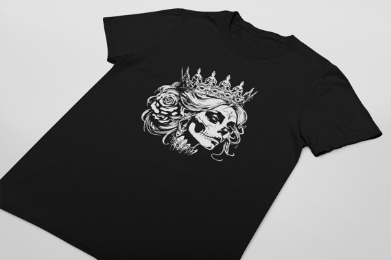 Camiseta DIzbocado Corte Regular - Caveira mexicana