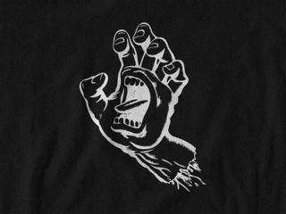 Nome do produto Camiseta Dizbocado Corte BabyLook - Mão Monstro Discreta