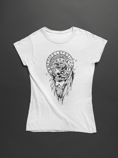 Nome do produto Camiseta Dizbocado Corte BabyLook - Odin Corvo Nordic
