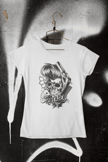 Nome do produto Camiseta Dizbocado Corte Babylook - Elvis Caveira