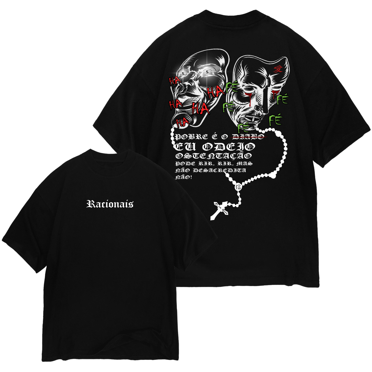Nome do produto: Camiseta Oversized - Pobre é o Diabo