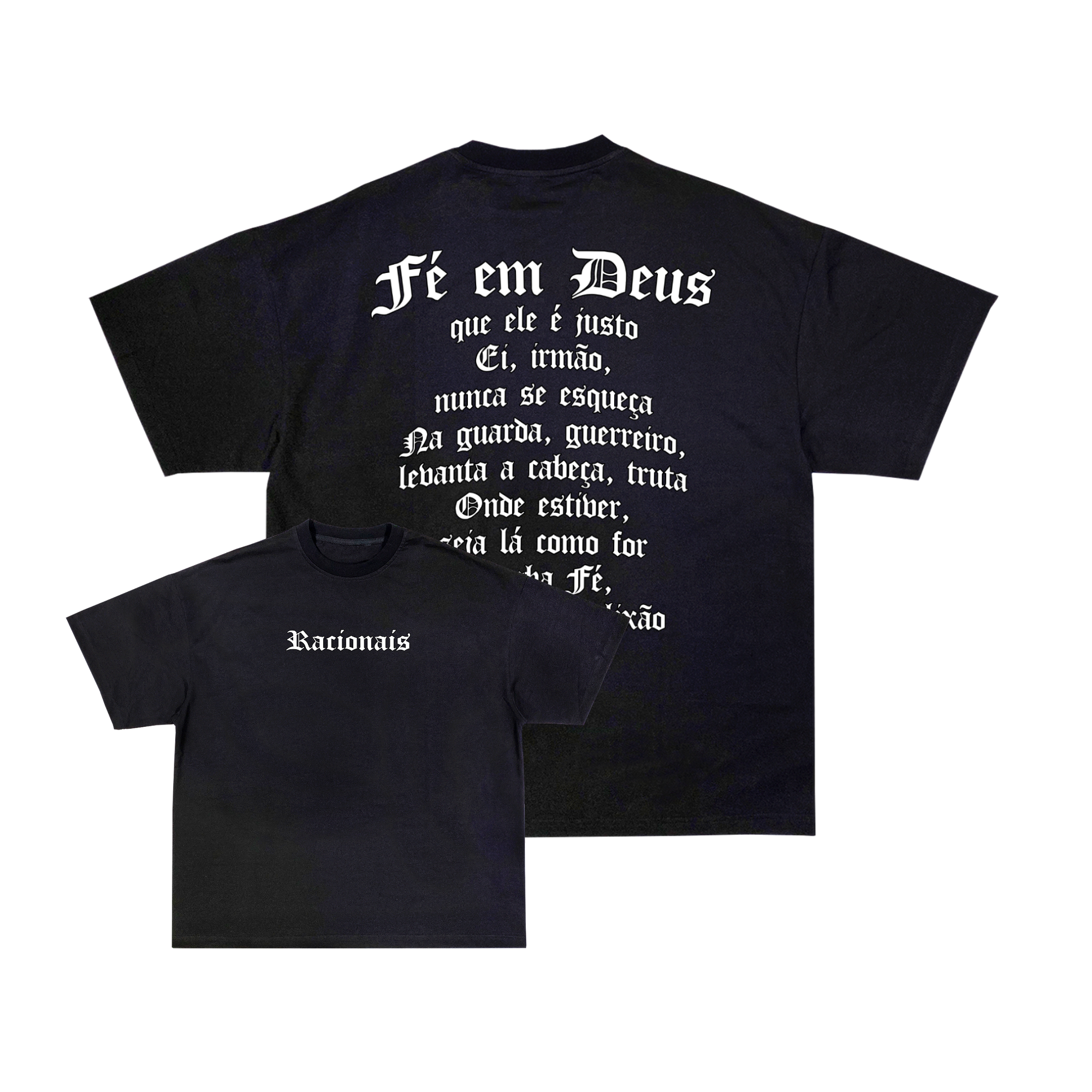 Camiseta Oversized - Fé em Deus