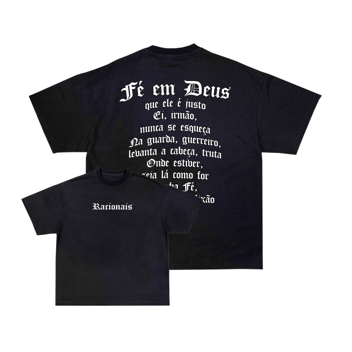 Nome do produto: Camiseta Oversized - Fé em Deus